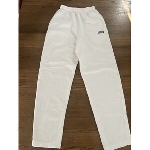 The Toast Women  Relaxed White  Cotton Sweatpants Size M